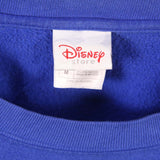 Disney 90's Long Sleeve Crewneck Sweatshirt Medium Blue