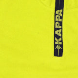 Kappa 90's Fleece Quarter Zip Sweatshirt Large Yellow