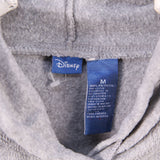 Disney 90's Spellout Logo Fleece Hoodie Medium Grey