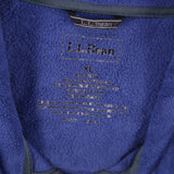 L.L.Bean 90's Zip Up Fleece Jumper XLarge Blue