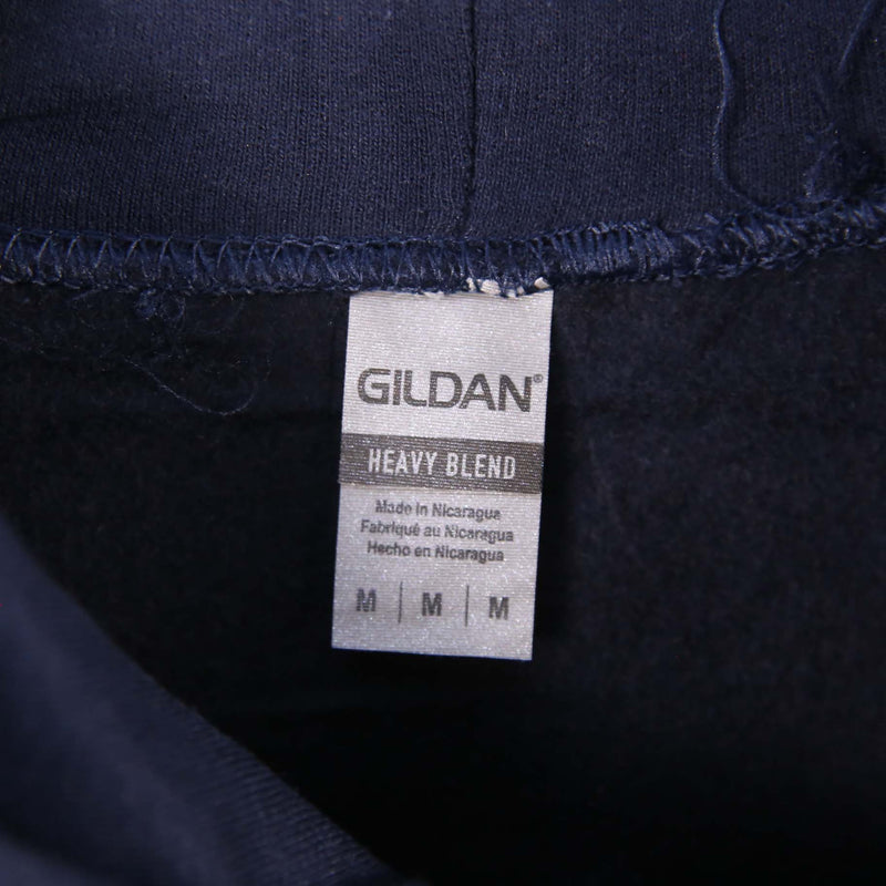 Gildan 90's Pullover Hoodie Medium Navy Blue