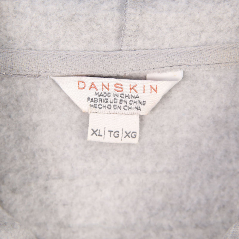 Danskin 90's Plain Pullover Hoodie XLarge Grey