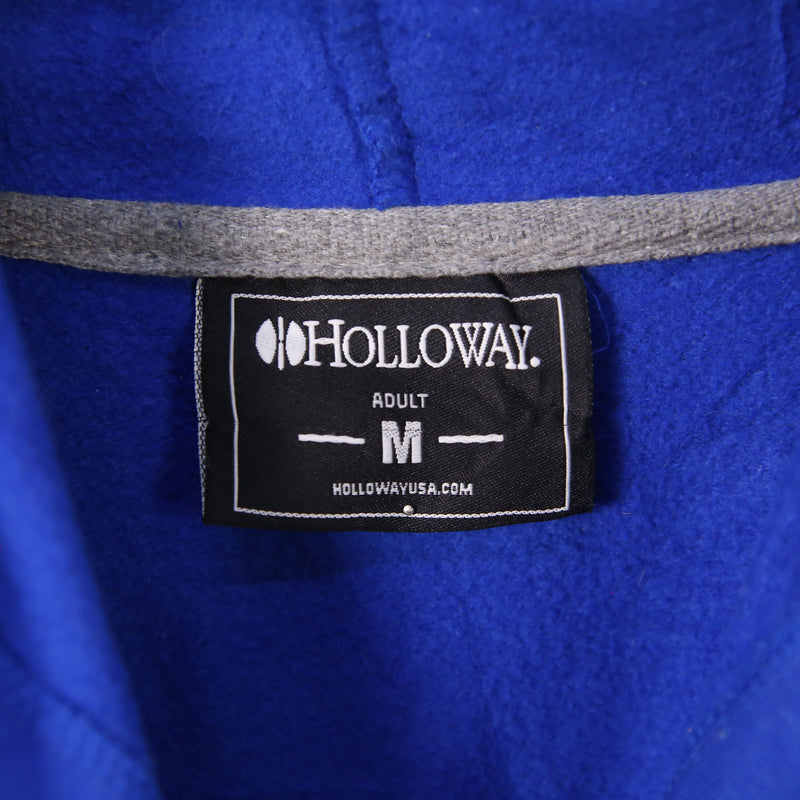 Holloway 90's Hooded Pullover Printed Hoodie Medium Blue