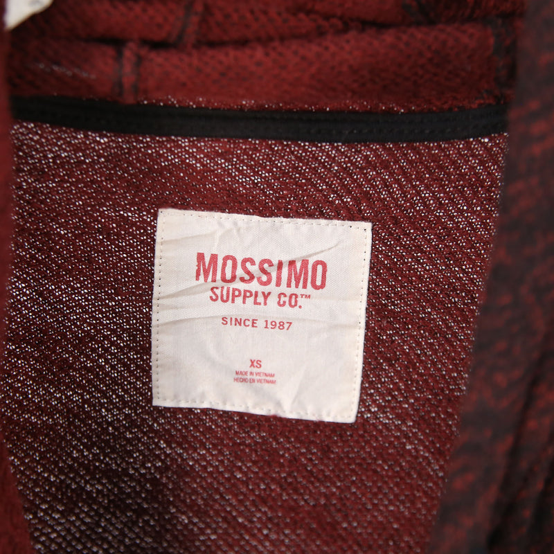 Mossimo Supply & Co 90's Drawstring Hooded Pullover Long Sleeve Hoodie XSmall Red