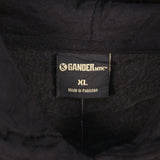 Gander 90's College Pullover Hoodie XLarge Black