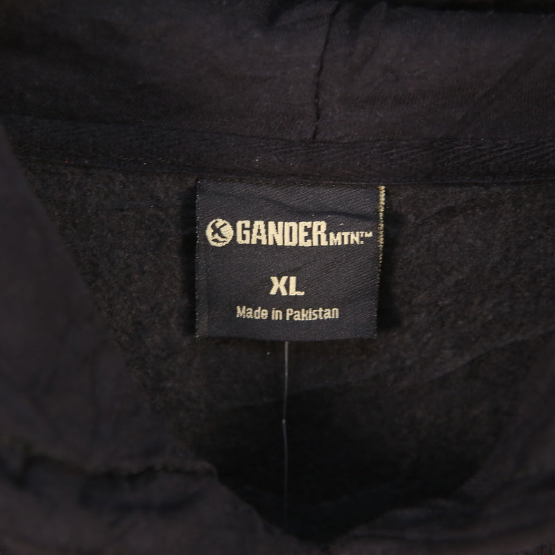 Gander 90's College Pullover Hoodie XLarge Black