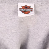 Harley Davidson Motor Cycle 90's Vest Sleeveless Back Print Vest T Shirt XXLarge (2XL) Grey