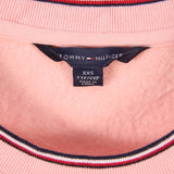 Tommy Hilfiger 90's Spellout Logo Crewneck Sweatshirt XSmall Pink
