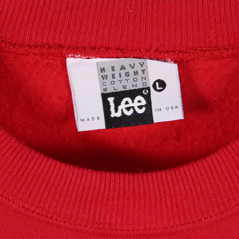 Lee 90's Las Vegas Hilton Crewneck Sweatshirt Large Red