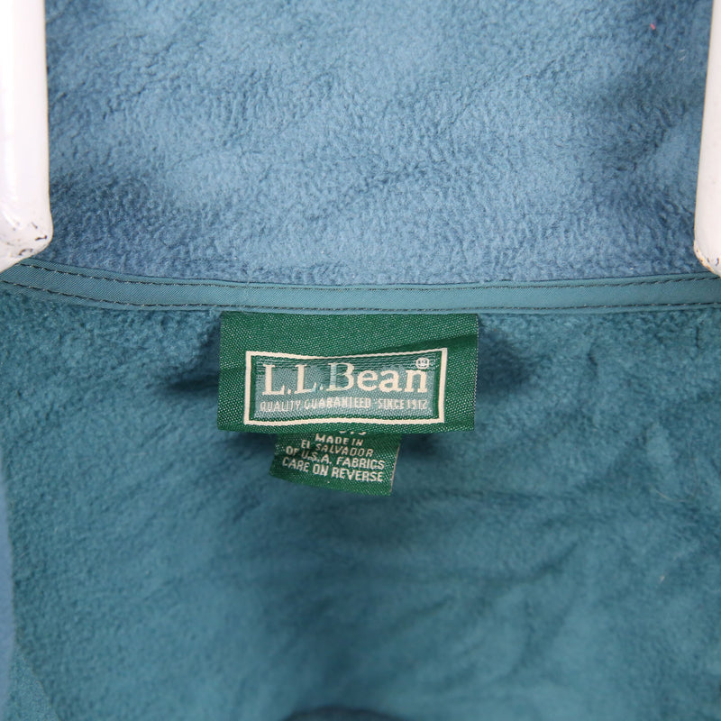 L.L.Bean 90's Zip Up Jumper / Sweater Medium Blue