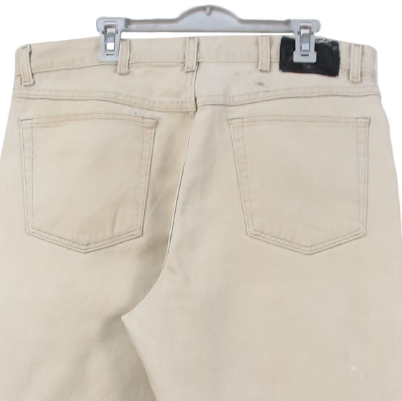 Wrangler 90's Denim Straight Leg Jeans / Pants 36 Beige Cream