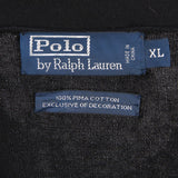 Polo by Ralph Lauren 90's Knitted Button Up Cardigan XLarge Black