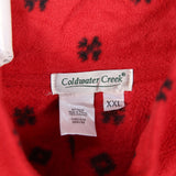 Coldwater Creek 90's Quarter Zip Fleece Jumper XXLarge (2XL) Black