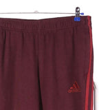 Adidas 90's Drawstring Elasticated Waistband Joggers / Sweatpants Small Burgundy Red