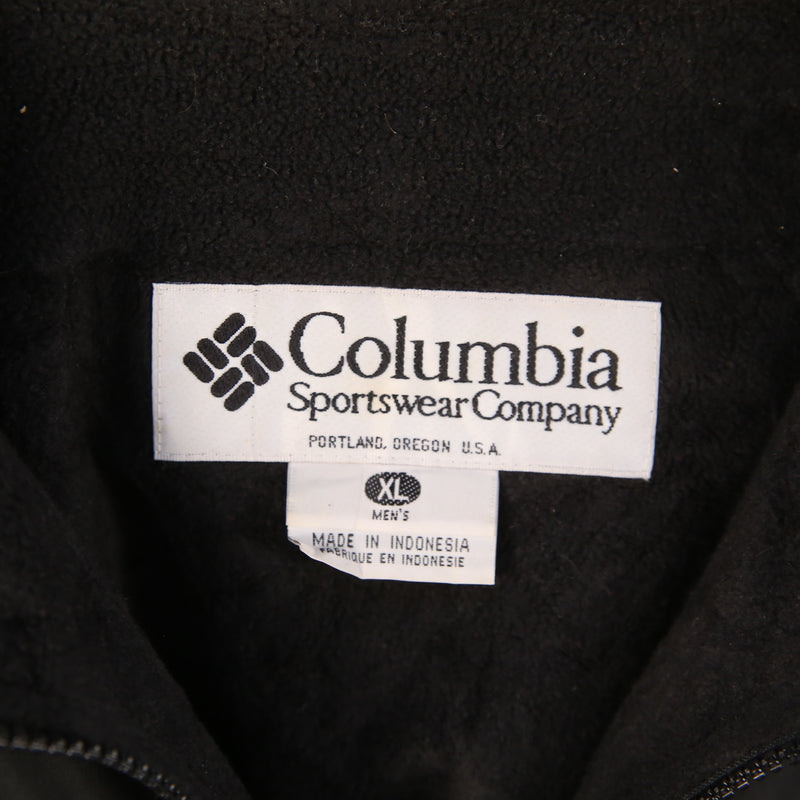 Columbia 90's Rain Jacket Lightweight Zip Up Windbreaker Jacket XLarge Black