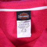 Harley Davidson 90's Pullover Hoodie XLarge Pink