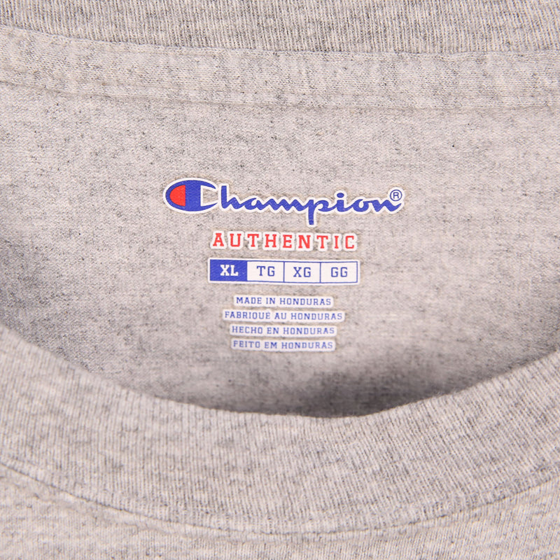 Champion 90's Short Sleeve Single Stitch Crewneck T Shirt XLarge Grey