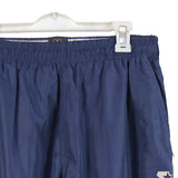 S STAR 90's Drawstring Elasticated Waistband Nylon Sportswear Joggers / Sweatpants Medium Blue