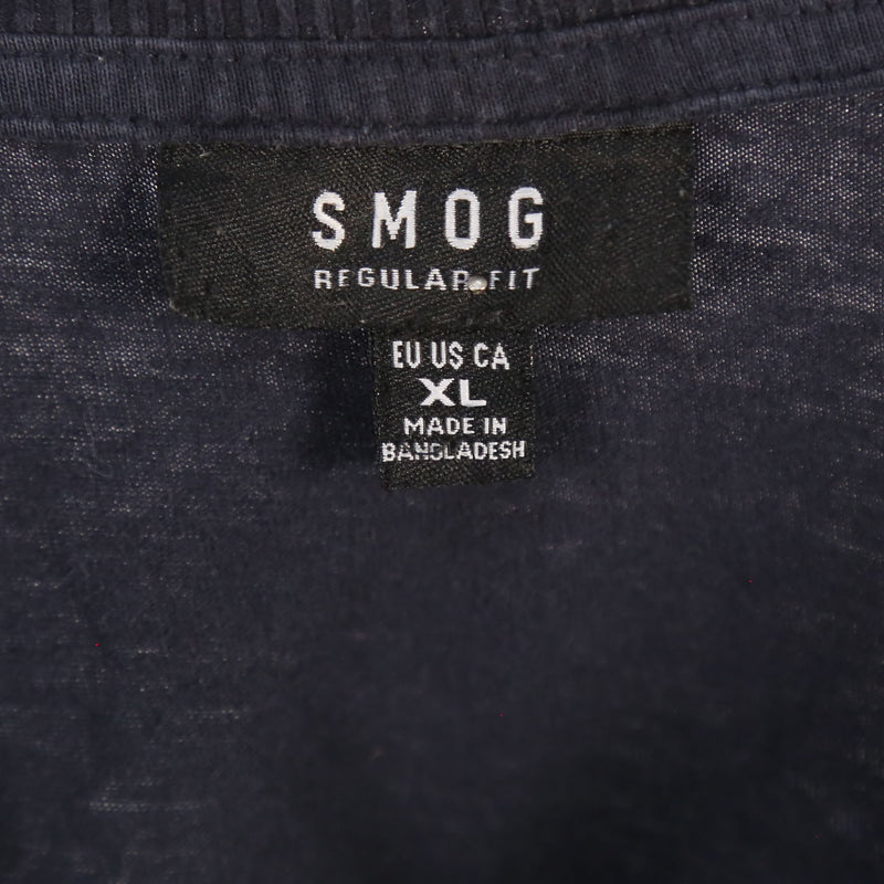 Smog 90's Short Sleeve Crewneck T Shirt XLarge Black