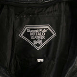 Diamond Plate 90's Diamond Plate Buffalo Genuine Leather Jacket Large Black