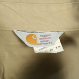 Carhartt 90's Heavyweight Overshirt Long Sleeve Button Up Shirt XXLarge (missing sizing label) Beige Cream