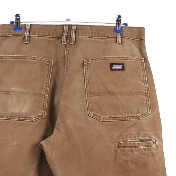 Dickies 90's Carpenter Workwear Denim Straight Leg Trousers / Pants 34 Brown