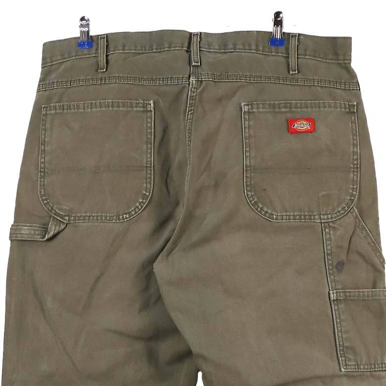 Dickies 90's Carpenter Workwear Denim Baggy Jeans / Pants 38 Khaki Green