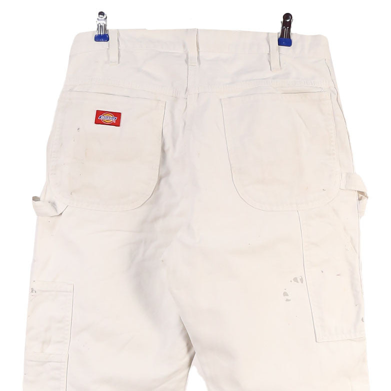 Dickies 90's Carpenter Workwear Cargo Trousers / Pants 32 White