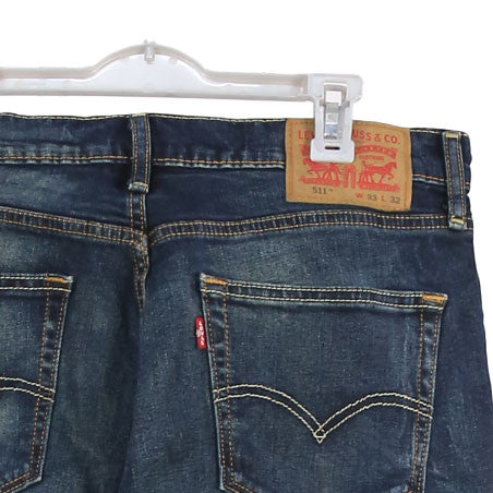 Levi Strauss & Co. 90's 511 Denim Slim Fit Jeans / Pants 32 x 32 Navy Blue