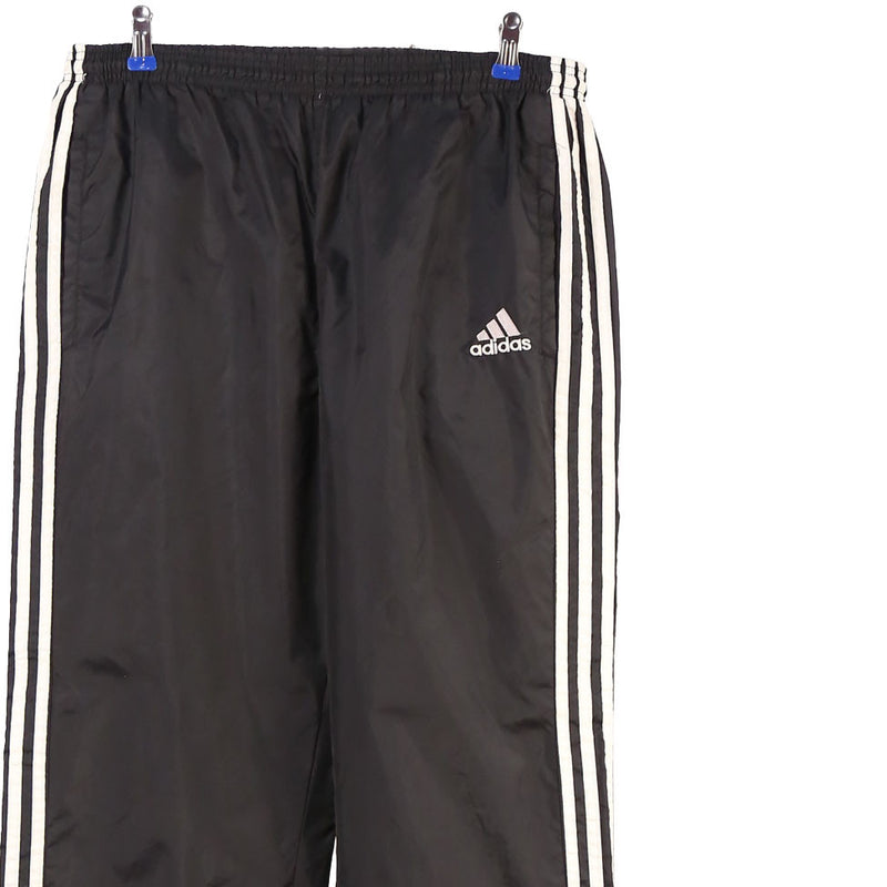 Adidas 90's Elasticated Waistband Drawstrings Joggers / Sweatpants Medium Black