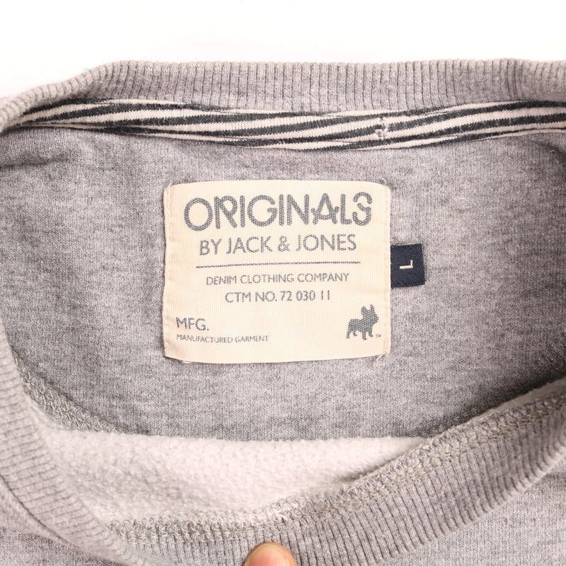 Jack & Jones  Heavyweight Crewneck Sweatshirt Large Grey