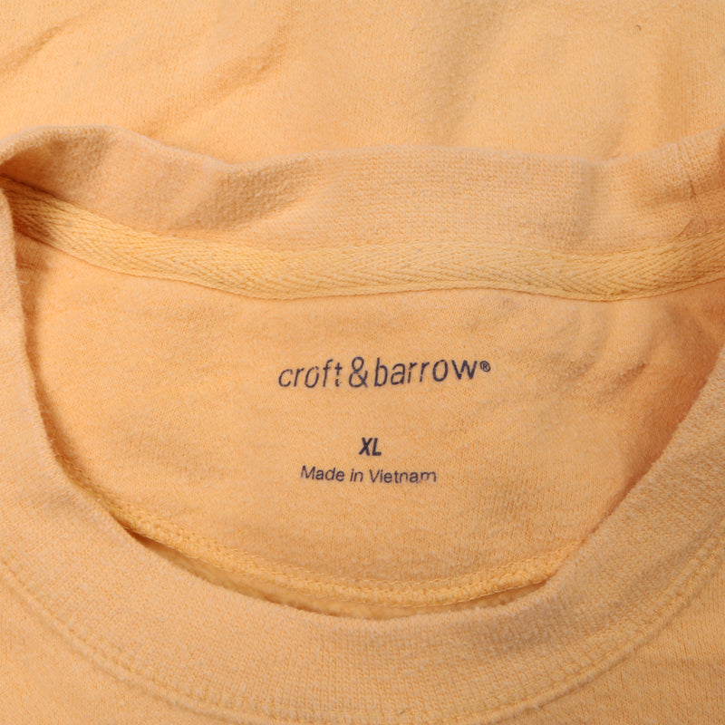 Croft&Barrow  Plain Heavyweight Crewneck Sweatshirt XLarge Yellow