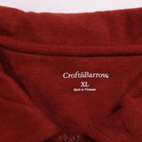 Croft&Barrow  Quarter Zip Heavyweight Sweatshirt XLarge Burgundy Red