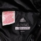 Adidas Hooded Full Zip Up Puffer Jacket Womens Small (missing sizing label) Black