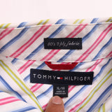 Tommy Hilfiger  Short Sleeve - Button Up Striped Shirt XLarge Green