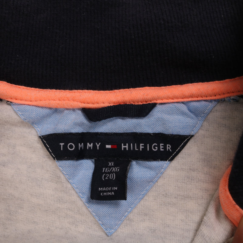 Tommy Hilfiger  Quarter Zip Sweatshirt XLarge Grey