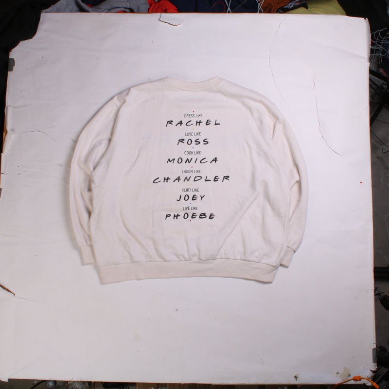 Friends  Crewneck Sweatshirt Large (missing sizing label) White