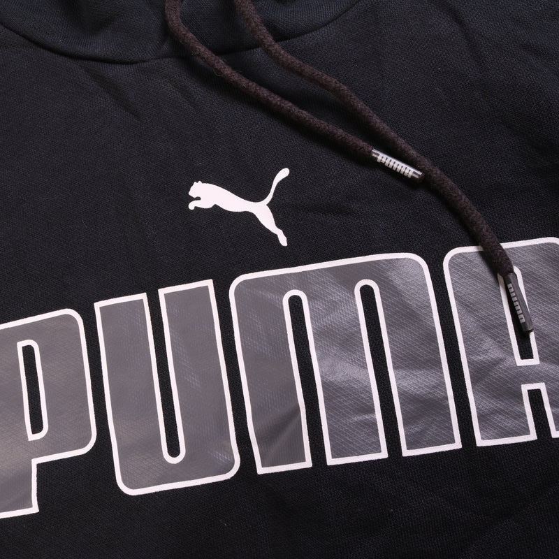 Puma  Spellout Pullover Hoodie XSmall Black