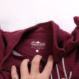 Charles River  Quarter Zip MIL Sweatshirt XSmall Burgundy Red