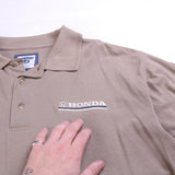 Nautica  Honda Quarter Button Polo Shirt Large Beige Cream