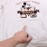 Mickey Mouse  Mickey Mouse Pullover Hoodie Small White