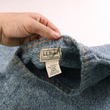 L.L.Bean  Knitted Heavyweight Jumper / Sweater Large Blue