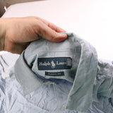 Polo Ralph Lauren  Long Sleeve Button Up Shirt XLarge Blue