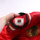 NHL  Chicago Blackhawks 80’s Bomber Jacket XLarge Red