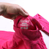 Hanes  Plain Heavyweight Crewneck Sweatshirt Medium Pink