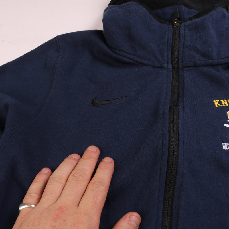 Nike  Knoxville Full Zip Up Hoodie Small Navy Blue