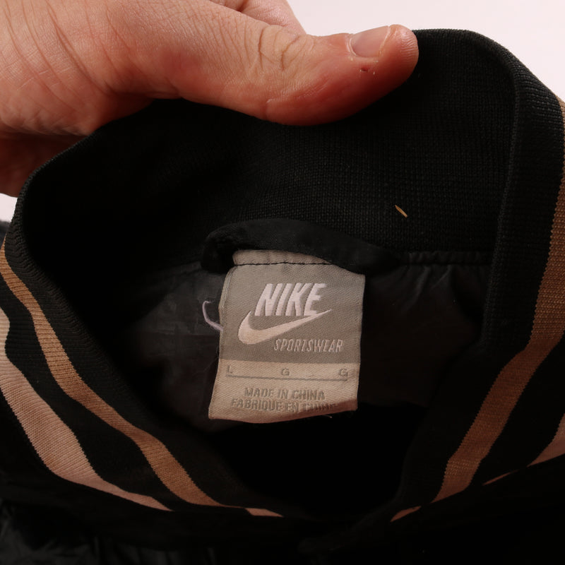 Nike  Washington STate Button Up Bomber Jacket Large Black