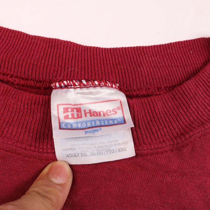 Hanes  Breckenridge Heavyweight Crewneck Sweatshirt XXLarge (2XL) Red