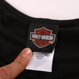 Harley Davidson  V Neck Back Print T Shirt XXLarge (2XL) Black