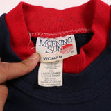 Morning Sun  Bird Heavyweight Crewneck Sweatshirt XLarge Navy Blue